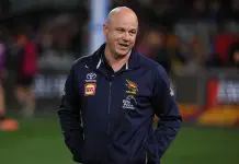 Crows coach confirms interest in adding midfield talent ADELAIDE , AUSTRALIA - AUGUST 16: Matthew Nicks, Senior Coach of the Crows during the 2025 AFL Round 23 match between the Adelaide Crows and the Collingwood Magpies at Adelaide Oval on August 16, 2025 in Adelaide, Australia. (Photo by James Elsby/AFL Photos via Getty Images)