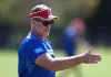 GOLD COAST, AUSTRALIA - AUGUST 12: Suns head coach Damien Hardwick looks on during a Gold Coast Suns AFL training session at Austworld Centre on August 12, 2025 in Gold Coast, Australia. (Photo by Chris Hyde/Getty Images)