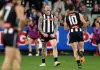 Collingwood star opens up on future plans MELBOURNE, AUSTRALIA - AUGUST 22: Jordan De Goey of the Magpies celebrates a goal during the 2025 AFL Round 24 match between the Collingwood Magpies and the Melbourne Demons at the Melbourne Cricket Ground on August 22, 2025 in Melbourne, Australia. (Photo by Michael Willson/AFL Photos via Getty Images)