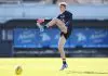 Carlton’s father-son gun withdrawn from Tigers clash MELBOURNE, AUSTRALIA - JULY 09: Harry Dean of the Blues Academy trains during a Carlton Blues AFL training session at Ikon Park on July 09, 2025 in Melbourne, Australia. (Photo by Morgan Hancock/Getty Images)
