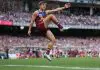 MELBOURNE, AUSTRALIA - SEPTEMBER 27: Zac Bailey of the Lions kicks the ball during the AFL Grand Final match between Geelong Cats and Brisbane Lions at Melbourne Cricket Ground on September 27, 2025 in Melbourne, Australia. (Photo by Robert Cianflone/AFL Photos/via Getty Images)