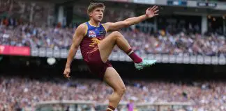 “Be mature”: Fagan’s blunt advice as Bailey considers Lions future MELBOURNE, AUSTRALIA - SEPTEMBER 27: Zac Bailey of the Lions kicks the ball during the AFL Grand Final match between Geelong Cats and Brisbane Lions at Melbourne Cricket Ground on September 27, 2025 in Melbourne, Australia. (Photo by Robert Cianflone/AFL Photos/via Getty Images)