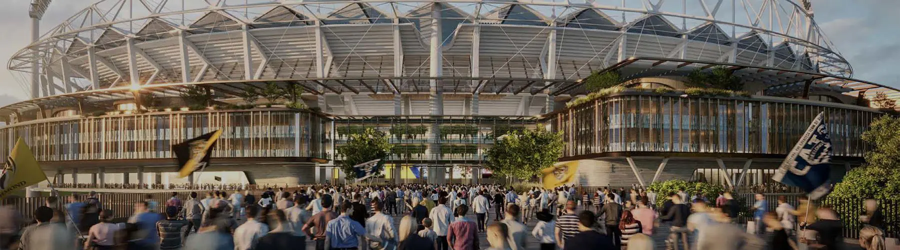 Image is artist's impression of potential MCG redevelopment. Credit: MCG.org.au