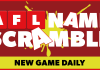 Can you unscramble all five AFL names? AFL Name Scramble