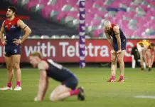 Melbourne captain breaks silence on star duo’s departures MELBOURNE, AUSTRALIA - JULY 17: Max Gawn of the Demons (2R), Christian Petracca of the Demons (L) and Clayton Oliver of the Demons look dejected after the match resulted in a draw in the round 18 AFL match between Melbourne Demons and Hawthorn Hawks at Melbourne Cricket Ground on July 17, 2021 in Melbourne, Australia. (Photo by Daniel Pockett/AFL Photos/via Getty Images)