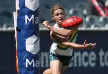 AFL Draft: The top 10 midfielders in the 2025 pool MELBOURNE, AUSTRALIA - SEPTEMBER 28: Jai Murray of Team Sloane handballs during the Marsh AFL National Futures Boys match between Team Heppell and Team Sloane at Melbourne Cricket Ground, on September 28, 2024, in Melbourne, Australia. (Photo by Daniel Pockett/AFL Photos/via Getty Images)