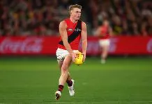 Delisted Bomber signs two-year deal with WAFL club MELBOURNE, AUSTRALIA - JULY 12: Oskar Smartt of the Bombers runs with the ball during the round 18 AFL match between Richmond Tigers and Essendon Bombers at Melbourne Cricket Ground on July 12, 2025 in Melbourne, Australia. (Photo by Morgan Hancock/Getty Images)