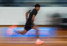 ‘I found out on Instagram’: Over-ager’s AFL dream realised MELBOURNE, AUSTRALIA - OCTOBER 05: Leon Kickett running on October 05, 2025 in Melbourne, Australia. (Photo by Asanka Ratnayake/AFL Photos/via Getty Images)