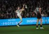 MELBOURNE , AUSTRALIA - AUGUST 16: Jack Whitlock of the Power kicks his first goal during the 2025 AFL Round 23 match between the Carlton Blues and the Port Adelaide Power at Marvel Stadium on August 16, 2025 in Melbourne, Australia. (Photo by James Wiltshire/AFL Photos via Getty Images)