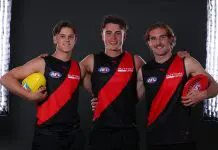 The mega-trade offer Essendon knocked back to land prized first-round selection MELBOURNE, AUSTRALIA - NOVEMBER 19: Jacob Farrow, Sullivan Robey and Dyson Sharp pose after being selected by the Bombers as part of the 2025 Telstra AFL Draft at Marvel Stadium on November 19, 2025 in Melbourne, Australia. (Photo by Morgan Hancock/Getty Images)