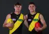 Richmond youngster makes promising return MELBOURNE, AUSTRALIA - NOVEMBER 19: Sam Cumming and Samuel Grlj pose after being selected by the Tigers as part of the 2025 Telstra AFL Draft at Marvel Stadium on November 19, 2025 in Melbourne, Australia. (Photo by Morgan Hancock/Getty Images)