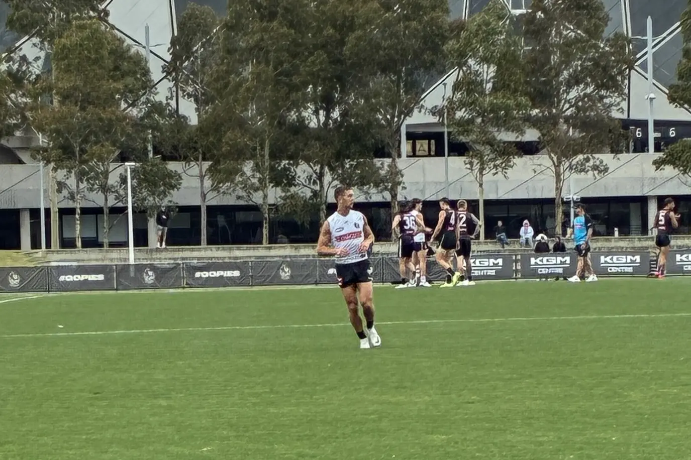 Will Phillips training with Collingwood in 2025 (Image: Zero Digital Sports)