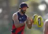 Track watch: Gawn latest gun limited as forgotten Demon impresses MELBOURNE, AUSTRALIA - APRIL 10: Max Gawn of the Demons takes the ball during a Melbourne Demons AFL training session at Casey Fields on April 10, 2025 in Melbourne, Australia. (Photo by Robert Cianflone/Getty Images)