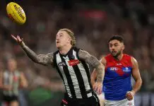 Tasmania’s 10 potential (realistic) 2027 trade targets MELBOURNE, AUSTRALIA - AUGUST 22: Beau McCreery of the Magpies gathers the ball during the round 24 AFL match between Collingwood Magpies and Melbourne Demons at Melbourne Cricket Ground on August 22, 2025 in Melbourne, Australia. (Photo by Robert Cianflone/Getty Images)