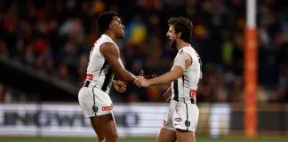 Collingwood star reveals how the club is looking to attract Butters, Neale and more ADELAIDE, AUSTRALIA - SEPTEMBER 04: Isaac Quaynor (left) and Josh Daicos of the Magpies celebrate during the AFL First Qualifying Final match between the Adelaide Crows and the Collingwood Magpies at Adelaide Oval on September 04, 2025 in Adelaide, Australia. (Photo by Michael Willson/AFL Photos via Getty Images)