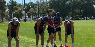 Happy holidays: Demons put through gruelling three hour final session