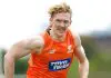 Giant recruit sidelined following soft-tissue injury Clayton Oliver during the 2026 pre-season. (GWS Media).