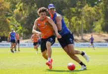 Track watch: Top pick strengthens Round 1 bid, Roos-tied draft prospect spotted Lachy Dovaston of the North Melbourne Kangaroos at training in 2026 (Image via North Melbourne FC)
