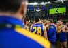 What will “deep dive review” uncover for weary West Coast? PERTH, AUSTRALIA - JULY 19: Andrew McQualter, Senior Coach of the Eagles addresses the players at the break during the 2025 AFL Round 19 match between the West Coast Eagles and the Richmond Tigers at Optus Stadium on July 19, 2025 in Perth, Australia. (Photo by Daniel Carson/AFL Photos via Getty Images)
