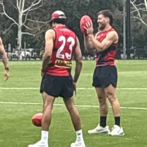 Melbourne midfielder Jack Viney at training on 21/01/2026. Credit: Zero Digital Sports