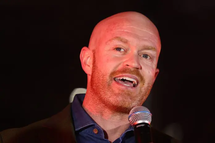MELBOURNE, AUSTRALIA - SEPTEMBER 02: Jack Heverin speaks  during the NBL26 Season Launch at Courtside on September 02, 2025 in Melbourne, Australia. (Photo by Morgan Hancock/Getty Images for NBL)