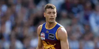 “Not a crisis”: Brisbane skipper reveals extended players debrief MELBOURNE, AUSTRALIA - SEPTEMBER 27: Josh Dunkley of the Lions in action during the AFL Grand Final match between the Geelong Cats and the Brisbane Lions at the Melbourne Cricket Ground on September 27, 2025 in Melbourne, Australia. (Photo by Michael Willson/AFL Photos via Getty Images)
