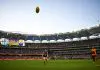 PERTH, AUSTRALIA - FEBRUARY 14: Sam Collins of Victoria chases the ball during the 2026 AFL Origin match between Western Australia and Victoria at Optus Stadium on February 14, 2026 in Perth, Australia. (Photo by Daniel Carson/AFL Photos via Getty Images)