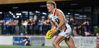 Why it took North Melbourne recruit until now for AFL opportunity Tom Blamires for Frankston Dolphins. Credit: Tim Bowman