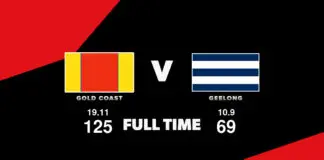FULL TIME: Gold Coast vs Geelong – Round 0, 2026 LIVE: Gold Coast vs Geelong – Round 0, 2026