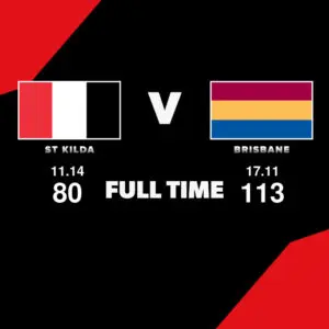 FULL TIME: St Kilda vs Brisbane – Round 3, 2026