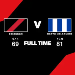 LIVE: Essendon vs North Melbourne – Round 3, 2026