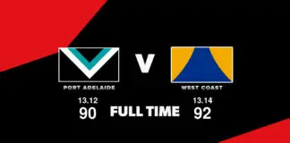 FULL TIME: Port Adelaide vs West Coast – Round 3, 2026 LIVE: Port Adelaide vs West Coast – Round 3, 2026