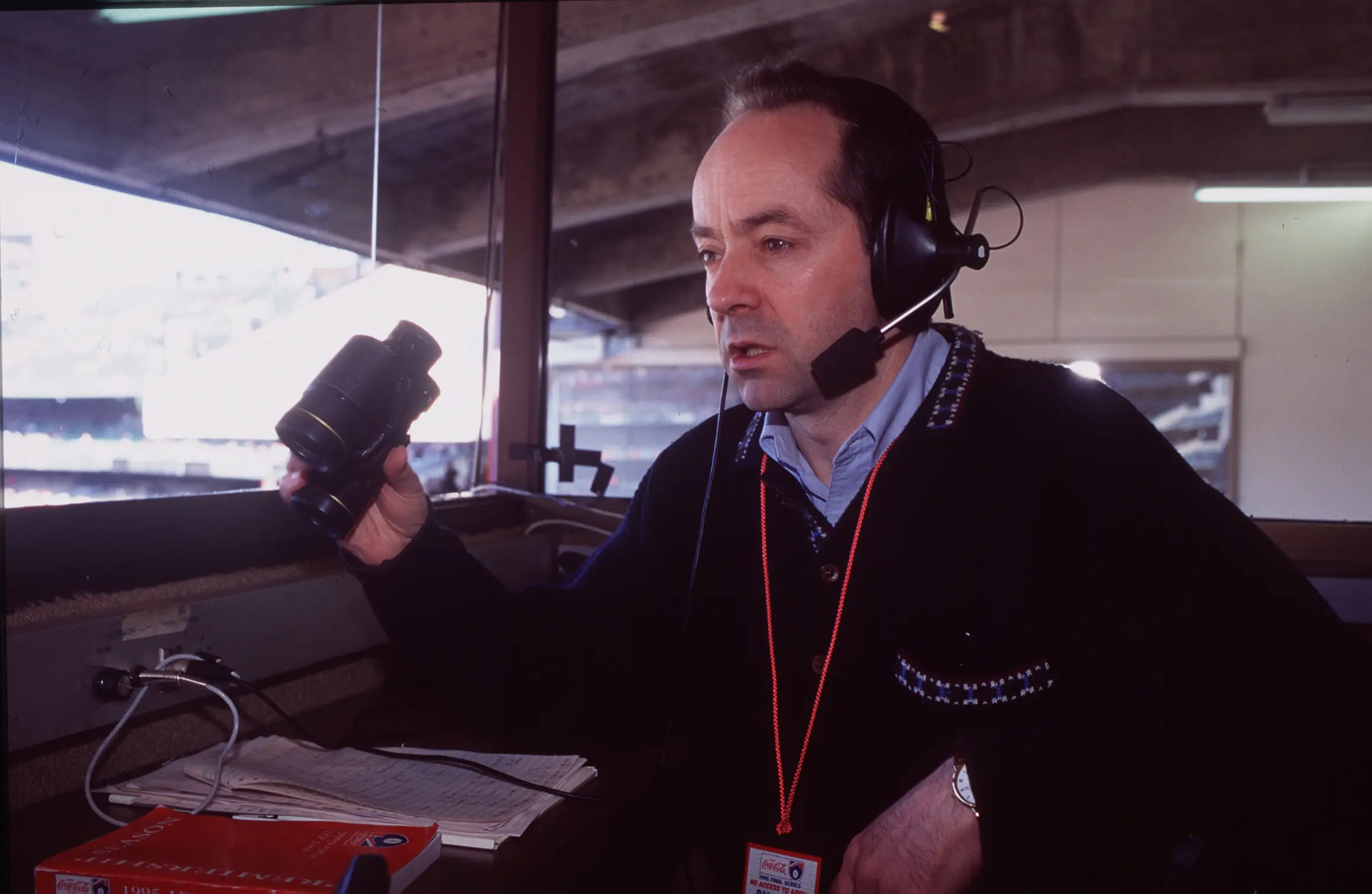 27 Mar 2002: Radio Broadcaster and Sports commentator Tim Lane.