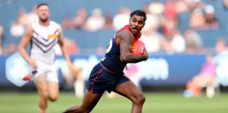 Brownlow Medal winner adds new name to top five AFL players MELBOURNE, AUSTRALIA - APRIL 19: Kysaiah Pickett of the Demons looks back at the opposition on his way to scoring his fifth goal during the round six AFL match between Melbourne Demons and Fremantle Dockers at Melbourne Cricket Ground, on April 19, 2025, in Melbourne, Australia. (Photo by Kelly Defina/Getty Images)