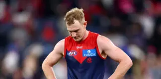 Demons reveal cause for defender’s strange injury MELBOURNE, AUSTRALIA - AUGUST 10: Harrison Petty of the Demons looks dejected after losing the round 22 AFL match between Melbourne Demons and Western Bulldogs at Melbourne Cricket Ground on August 10, 2025 in Melbourne, Australia. (Photo by Josh Chadwick/AFL Photos/via Getty Images)