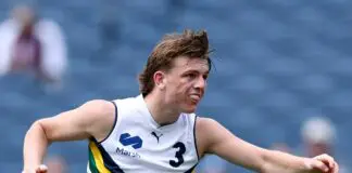 AFL Draft: X-factor prospect’s form creating a standout “top four” for 2026 MELBOURNE, AUSTRALIA - SEPTEMBER 27: Arki Butler of Team Boak kicks during the Marsh AFL National Futures Boys match between Team Boak and Team Docherty at Melbourne Cricket Ground, on September 27, 2025 in Melbourne, Australia. (Photo by Josh Chadwick/AFL Photos/via Getty Images)