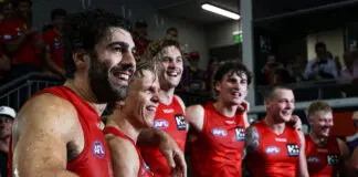 Hardwick lauds Gold Coast’s new dynamic duo following Geelong demolition GOLD COAST, AUSTRALIA - MARCH 6: Zeke Uwland and Christian Petracca of the Suns get a gatorade shower during the 2026 AFL Opening Round match between the Gold Coast Suns and the Geelong Cats at People First Stadium on March 6, 2026 in the Gold Coast, Australia. (Photo by James Wiltshire/AFL Photos via Getty Images)