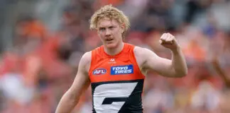 FINAL TEAMS: GWS vs St Kilda – Round 2, 2026 SYDNEY, AUSTRALIA - MARCH 7: Clayton Oliver of the Giants celebrates during the 2026 AFL Opening Round match between the GWS Giants and the Hawthorn Hawks at ENGIE Stadium on March 7, 2026 in Sydney, Australia. (Photo by Michael Willson/AFL Photos via Getty Images)