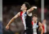 Selecting a stats-based AFL All-Australian team: The Hitout AFL Podcast MELBOURNE, AUSTRALIA - MARCH 8: Cooper Sharman of the Saints celebrates a goal during the 2026 AFL Opening Round match between the St Kilda Saints and the Collingwood Magpies at the Melbourne Cricket Ground on March 8, 2026 in Melbourne, Australia. (Photo by Michael Willson/AFL Photos via Getty Images)