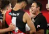 MELBOURNE, AUSTRALIA - MARCH 13: Brad Scott, Senior Coach of the Bombers during the 2026 AFL Round 01 match between the Essendon Bombers and the Hawthorn Hawks at the Melbourne Cricket Ground on March 13, 2026 in Melbourne, Australia. (Photo by James Wiltshire/AFL Photos via Getty Images)