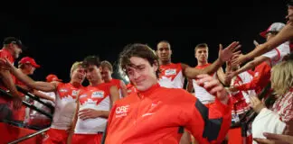 Swans explain Gulden surgery call SYDNEY, AUSTRALIA - MARCH 14: Errol Gulden of the Swans walks down the race during the round one AFL match between Sydney Swans and Brisbane Lions at Sydney Cricket Ground, on March 14, 2026, in Sydney, Australia. (Photo by Mark Metcalfe/Getty Images)