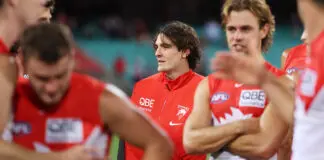 Gulden return could be earlier than predicted SYDNEY, AUSTRALIA - MARCH 14: Errol Gulden of the Swans looks on at the end of the matchduring the round one AFL match between Sydney Swans and Brisbane Lions at Sydney Cricket Ground, on March 14, 2026, in Sydney, Australia. (Photo by Mark Metcalfe/Getty Images)