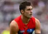 MELBOURNE, AUSTRALIA - MARCH 15: Jack Steele of the Demons kkduring the round one AFL match between Melbourne Demons and St Kilda Saints at Melbourne Cricket Ground, on March 15, 2026, in Melbourne, Australia. (Photo by Quinn Rooney/Getty Images)