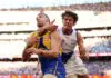 North’s under-siege defence to be weakened further by MRO sanction PERTH, AUSTRALIA - MARCH 22: Elliot Yeo of the Eagles is tackled high by Charlie Comben of the Kangaroosduring the round two AFL match between West Coast Eagles and North Melbourne Kangaroos at Optus Stadium, on March 22, 2026, in Perth, Australia. (Photo by Janelle St Pierre/AFL Photos/via Getty Images)
