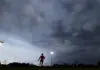 SYDNEY, AUSTRALIA - FEBRUARY 12:  Storm clouds roll over the field during the Greater Western Sydney Giants AFL intra-club match at Blacktown International Sportspark on February 12, 2014 in Sydney, Australia.  (Photo by Mark Nolan/Getty Images)
