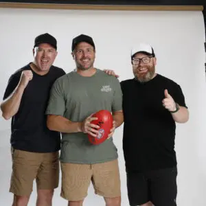 MELBOURNE, AUSTRALIA - JANUARY 13: The Traders AFL Record Shoot at AFL House on January 13, 2026 in Melbourne, Australia. (Photo by Michael Willson/AFL Photos)