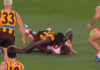 AFL MRO: Hawks’ key forward facing fine for chasedown tackle