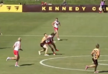 AFL-listed Swan in trouble for hit on young Hawk during VFL clash AFL-listed Swan in trouble for hit on young Hawk