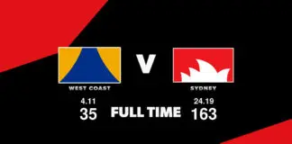 FULL TIME: West Coast vs Sydney – Round 4, 2026 LIVE: West Coast vs Sydney – Round 4, 2026