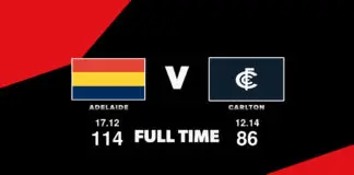 FULL TIME: Adelaide vs Carlton – Round 5, 2026 LIVE: Adelaide vs Carlton – Round 5, 2026